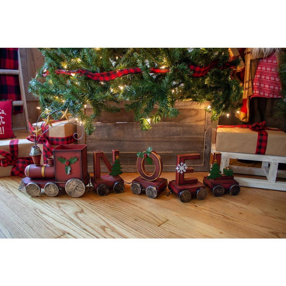 Farmhouse 22.5 in. W x 14.5 in. H, 30 in. Dia, Weathered Gray Decorative Christmas Tree Box Collar