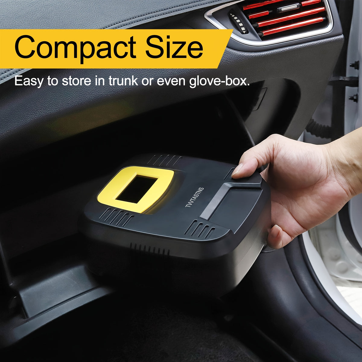 Air Compressor Tire Inflator, PortableI Auto Air Pump, Touchscreen And Emergency LED Light Inflator For Car Tire, Bicycle, Basketball And Others