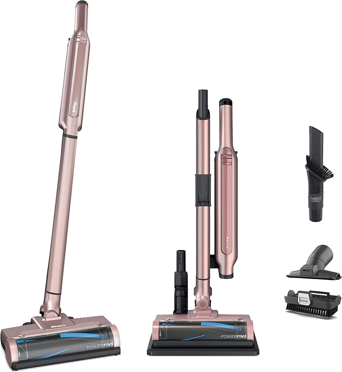 Shark WS632RGBRN WANDVAC System Ultra-Lightweight Powerful Cordless Stick Vacuum with Boost Mode, Charging Dock, Rose Gold