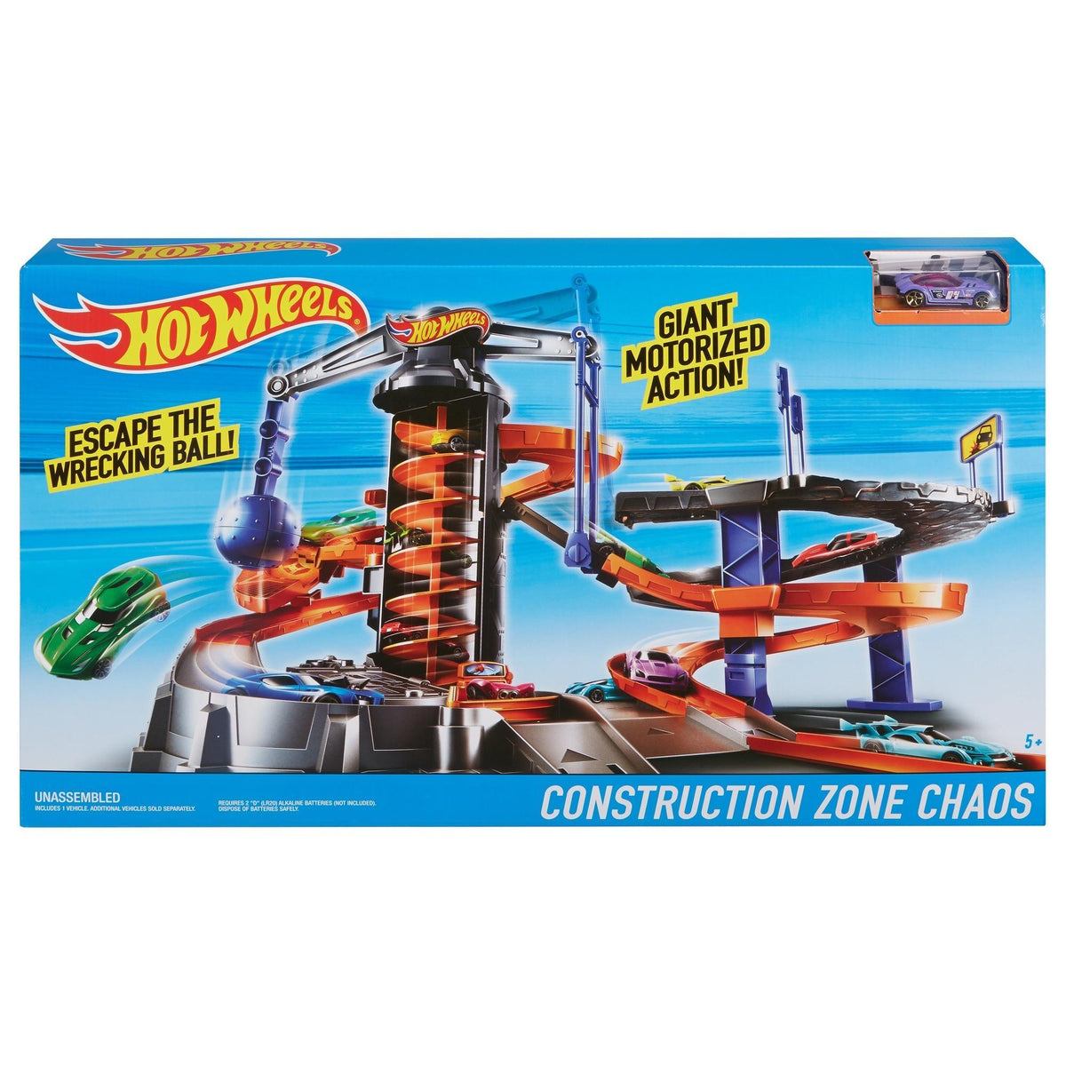 Hot Wheels Construction Zone Chaos Playset