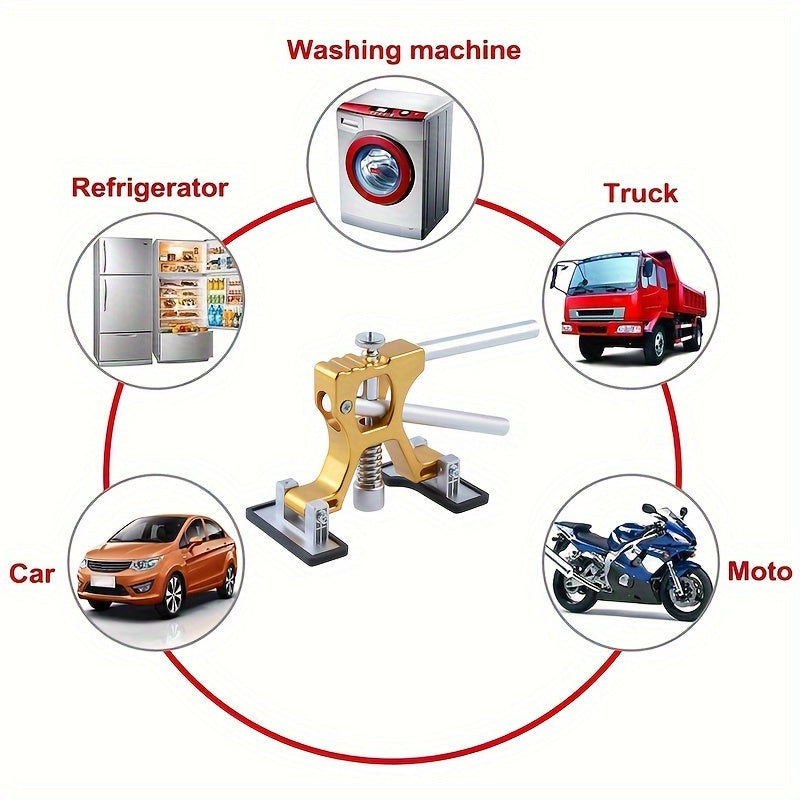 Car Sheet Metal Dent Repair Tools Auto Body Paintless Mix Size Suction Cup Puller Set Automobile Maintenance Renovate Kit Without Glue Gun