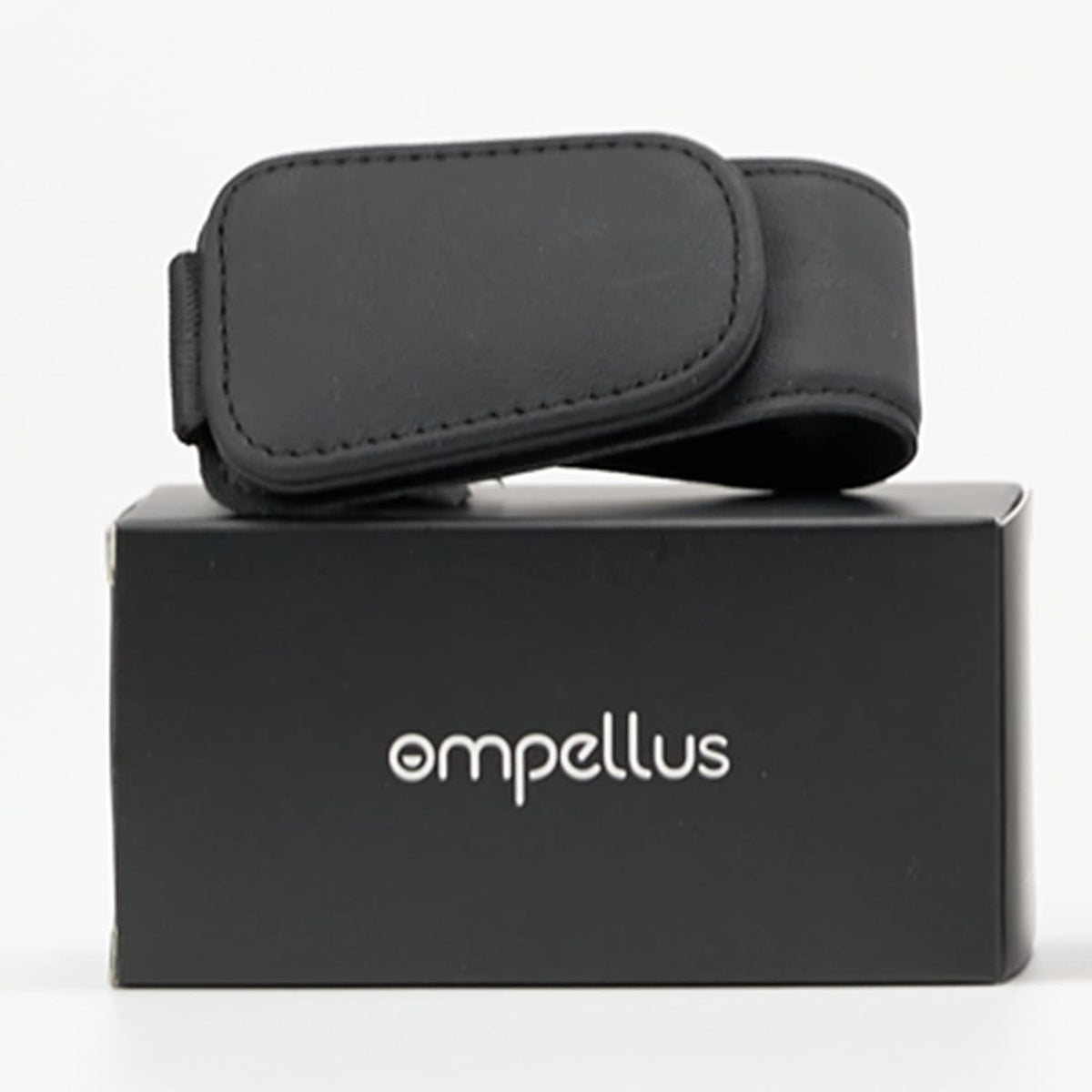 Ompellus Magnetic Leather Sunglass Holder, Eyeglass Hanger Clip for Car Sun Visor, Suitable for Different Size Eyeglasses(Black)