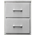TEC 18-Inch Stainless Steel Double Access Drawers