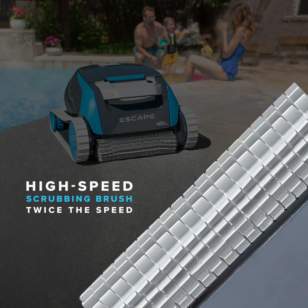 dolphin escape robotic pool cleaner for above ground pools - brand new