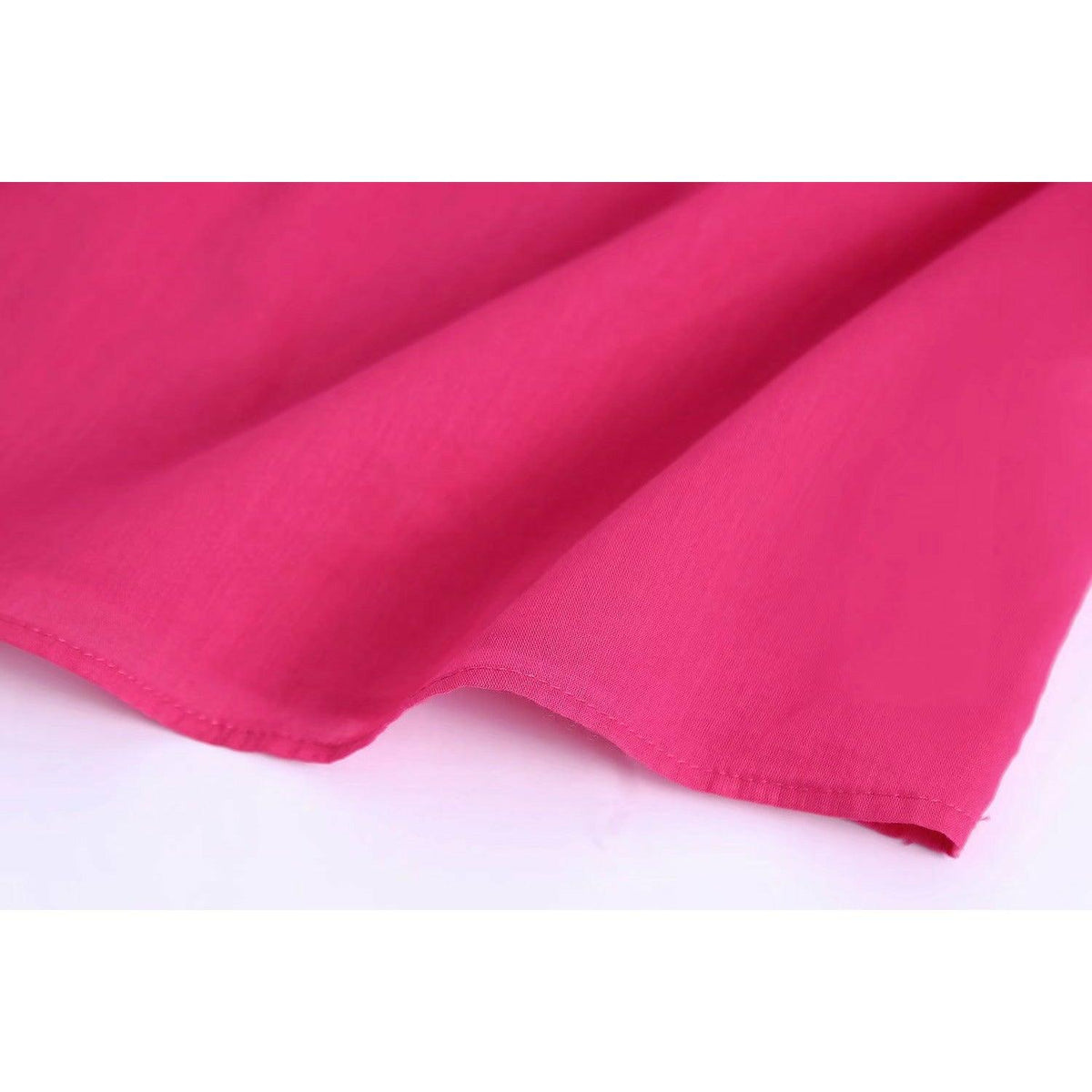 pink pleated blouse