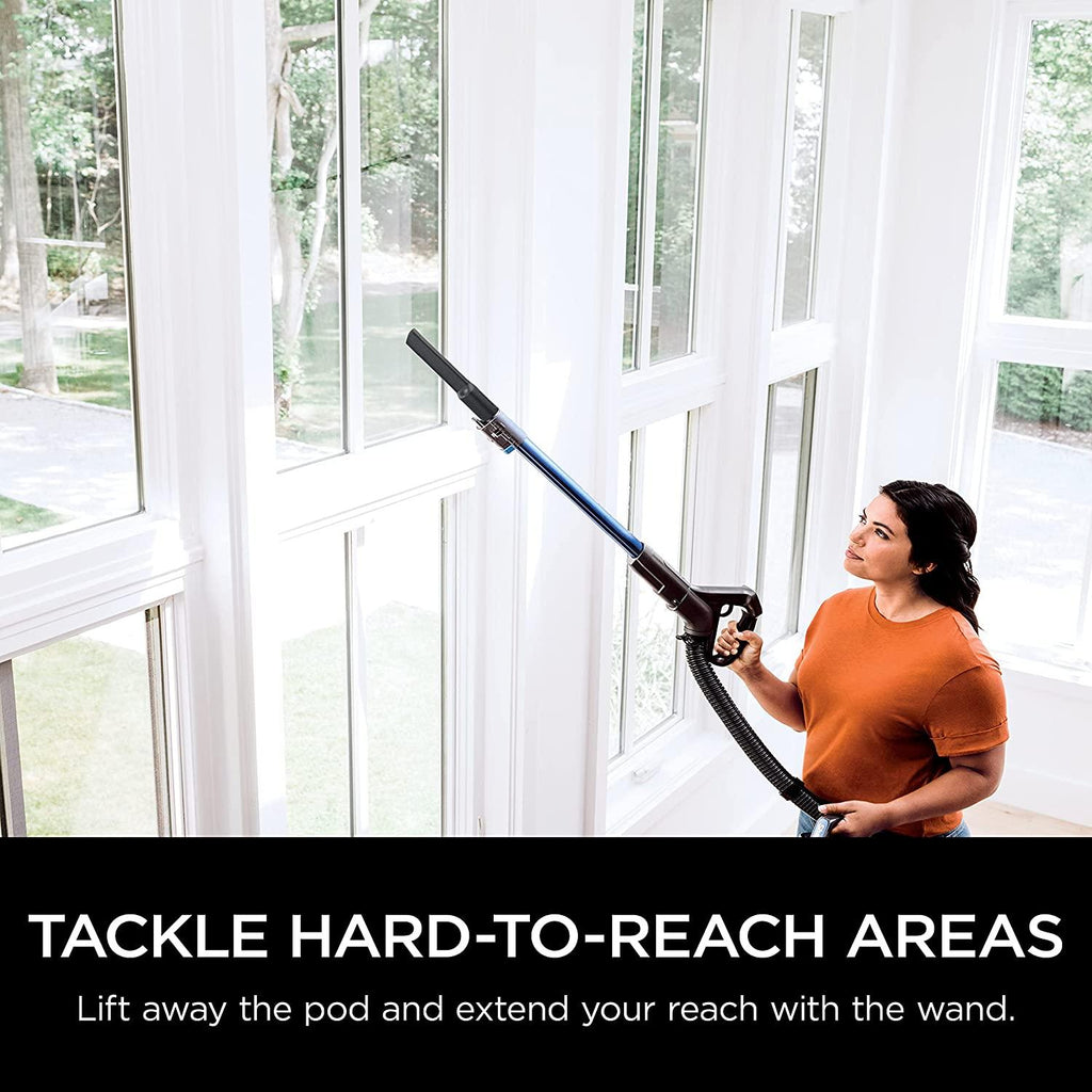 Shark Vertex Pro Powered Lift-Away Cordless Vacuum with IQ Display, DuoClean PowerFins, Includes Crevice Tool, Pet Multi-Tool &amp; Anti-Allergen Dusting Brush, 60min Runtime, Electric Blue