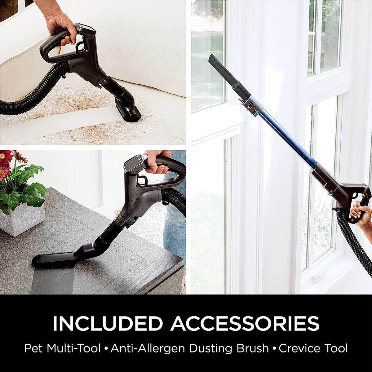 Shark Vertex Pro Powered Lift-Away Cordless Vacuum with IQ Display, DuoClean PowerFins, Includes Crevice Tool, Pet Multi-Tool &amp; Anti-Allergen Dusting Brush, 60min Runtime, Electric Blue