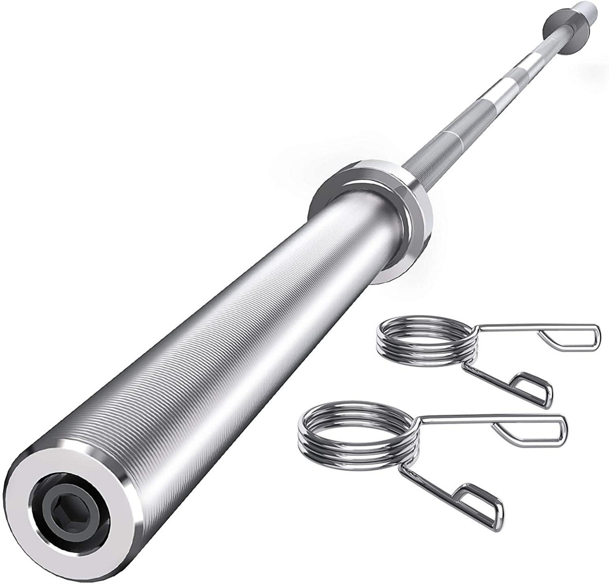 Weight Bars For Lifting With Ring Collars Set
