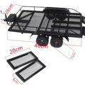 Trailer Car Heavy-Duty Trailer Cargo Carrier Metal Kit for 1/10 Traxxas HSP Redcat RC4WD Tamiya Axial SCX10 D90 HPI RC Crawler Car DIY