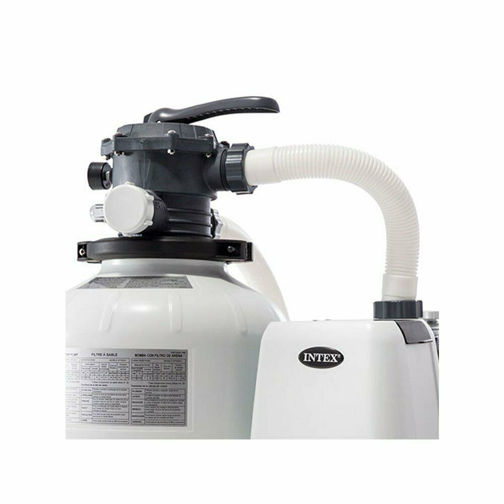 intex above ground pool sand filter pump bundled with replacement hose (2 pack)