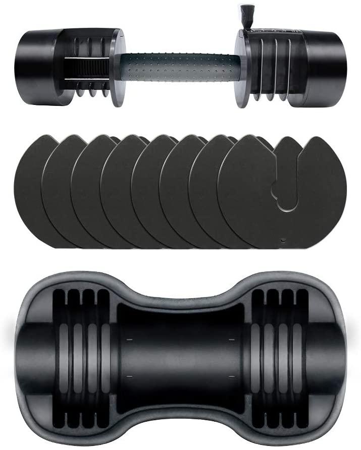 ATIVAFIT Adjustable Dumbbell 27.5 lbs Weights for Gym Home (Single)