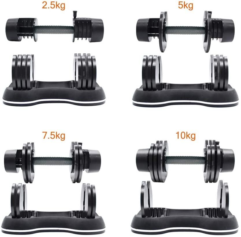 ATIVAFIT Adjustable Dumbbell 27.5 lbs Weights for Gym Home (Single)