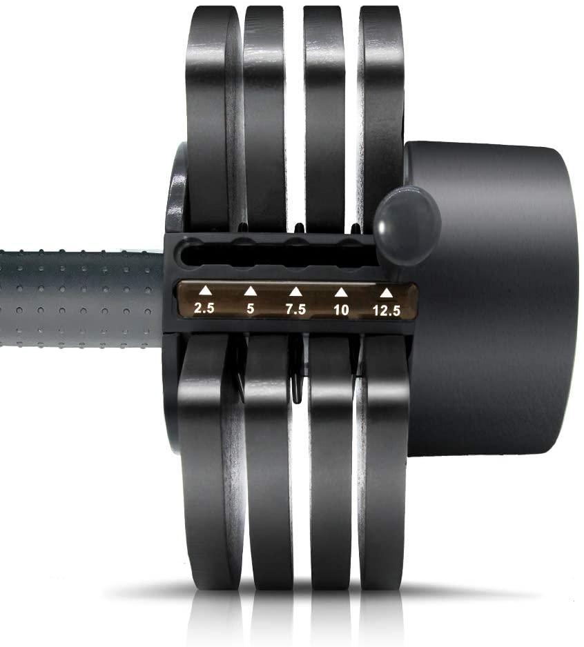 ATIVAFIT Adjustable Dumbbell 27.5 lbs Weights for Gym Home (Single)