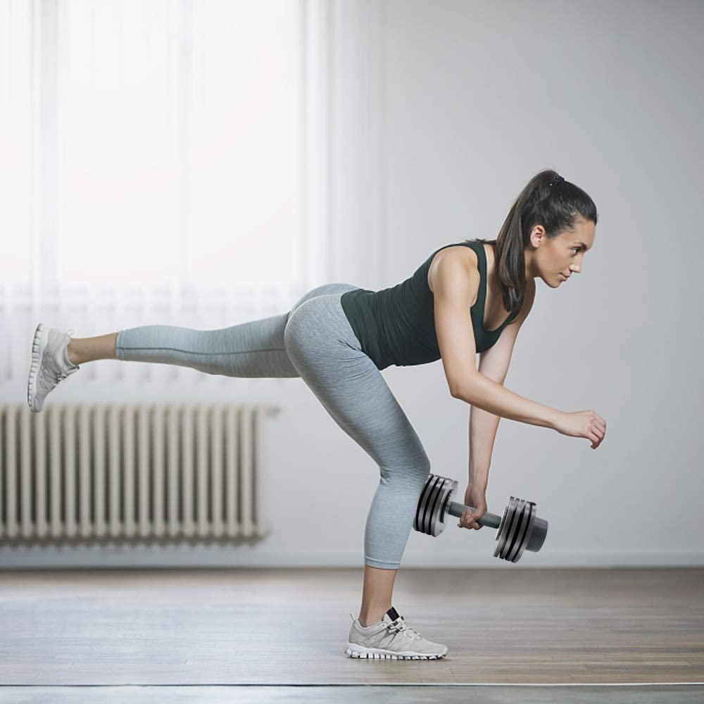 ATIVAFIT Adjustable Dumbbell 27.5 lbs Weights for Gym Home (Single)