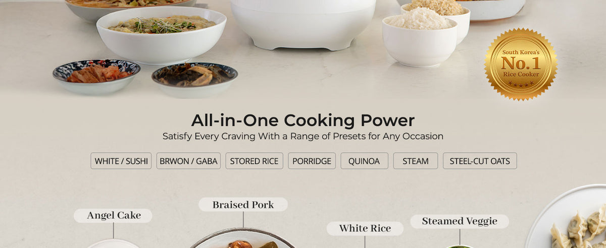 6-Cup / 1.5 Qt. (Uncooked) Micom Rice Cooker and Warmer, Steamer basket, 11 Operating Modes: White Rice, Brown Rice & More, Nonstick Inner Pot, Made in Korea, Small Rice Cooker, Multi Cooker, CR-0641F