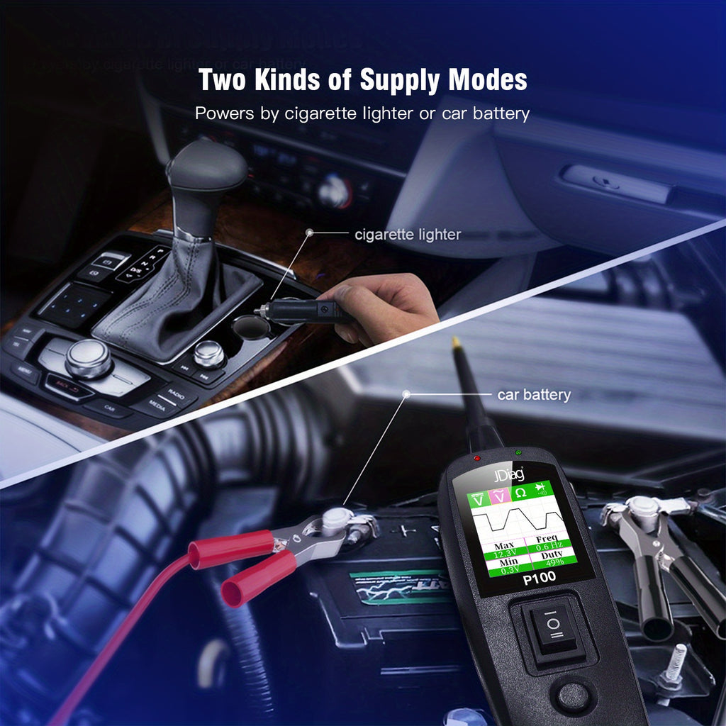 12/24V Multifunctional Car Circuit Tester Power Circuit Probe Kit, Car Battery Voltage/Resistant Tester Diagnostic Tool Component
