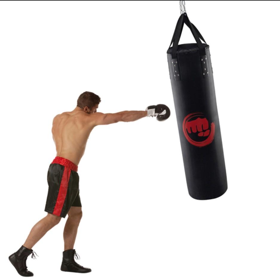 iPWSOO Training &amp; Fitness Hanging Heavy Bag Punching Bag Filled Set for Kickboxing Fitness Training Muay Thai MMA Martial Arts Home Gym