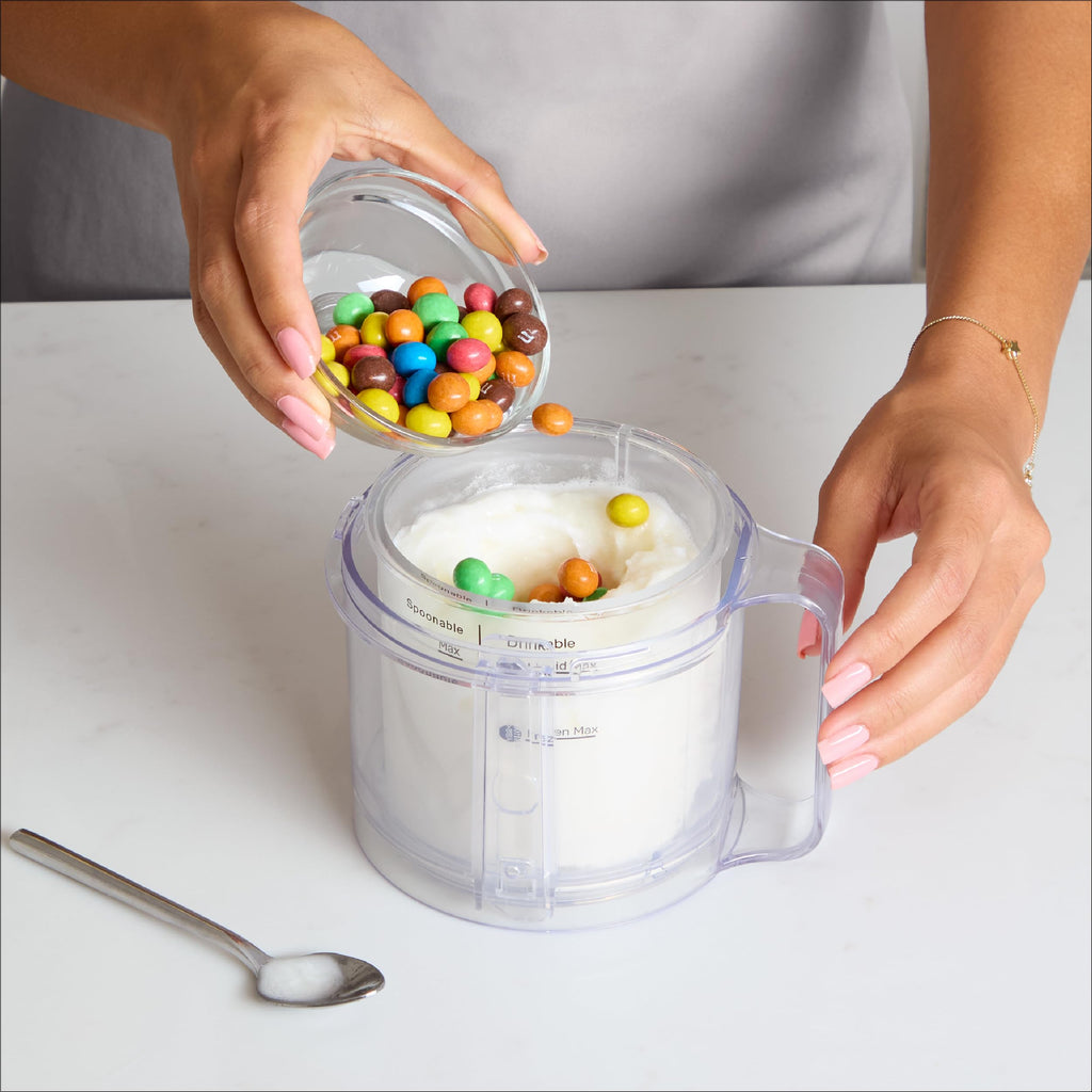 Ice Cream Maker for Families & Kids – Make Protein, Keto & Dairy-Ice Cream, Gelato & Milkshakes at Home – Easy Creamy Pint Machine with Mix-Ins