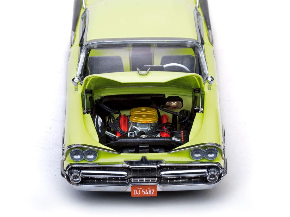 1959 DodCustom Royal Lancer Hard Top Yellow Platinum Edition 1/18 Diecast Model Car by Sunstar