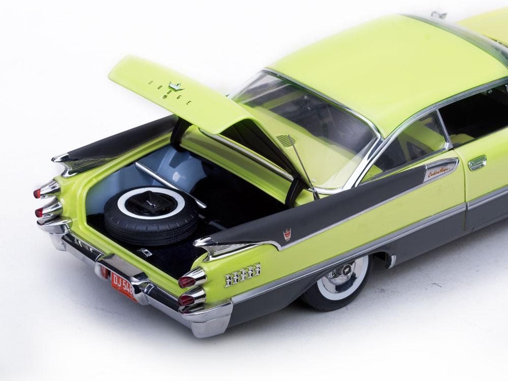 1959 DodCustom Royal Lancer Hard Top Yellow Platinum Edition 1/18 Diecast Model Car by Sunstar