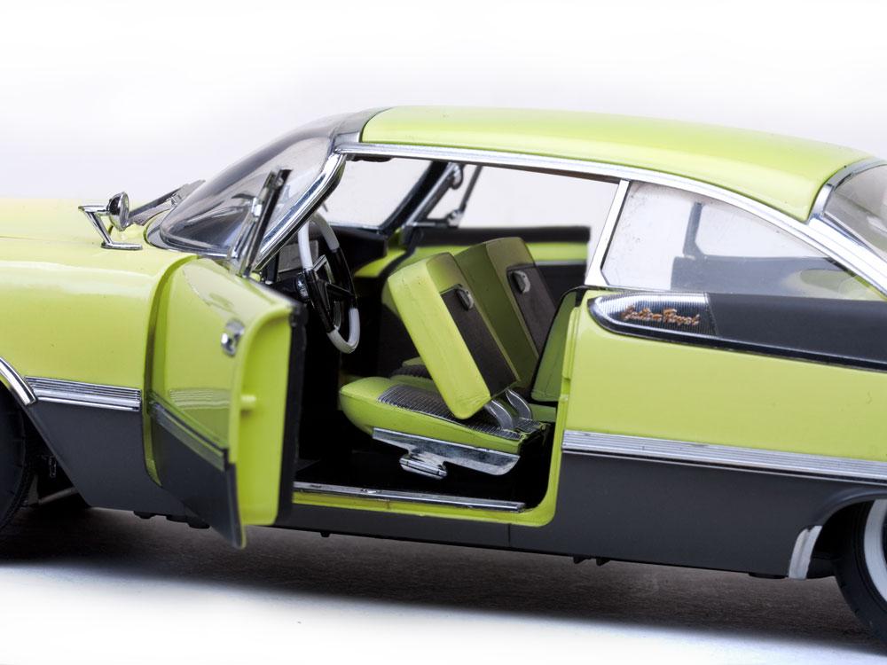 1959 DodCustom Royal Lancer Hard Top Yellow Platinum Edition 1/18 Diecast Model Car by Sunstar