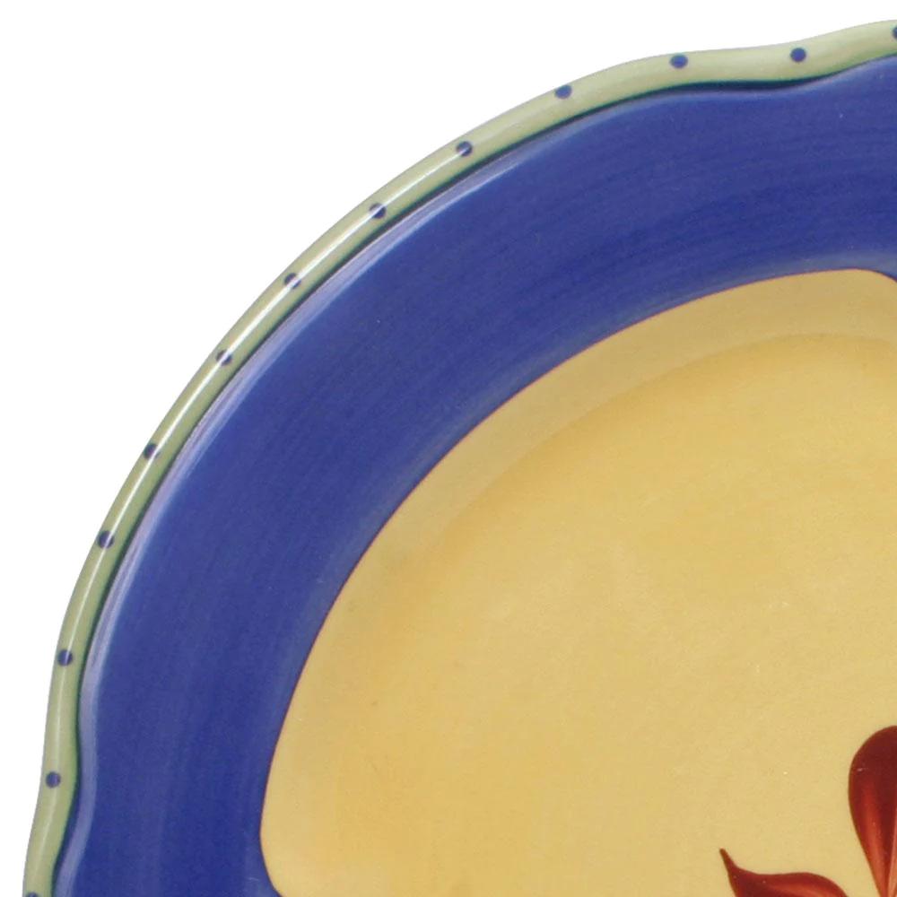 PistouletSet of 4 Dinner Plates with Blue Band