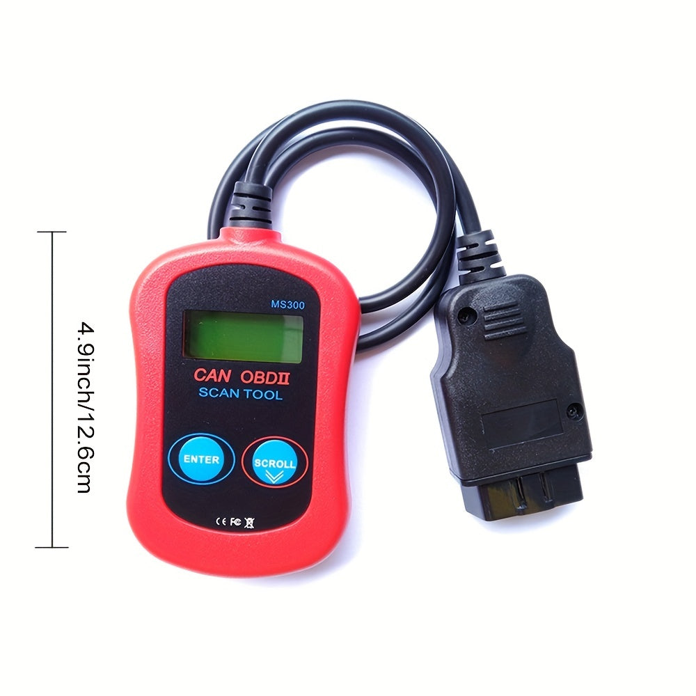 Universal OBD II Car Engine Fault Code Reader Turn Off Engine Light Emission Monitor Status Data Tester Diagnostic Scan MS300 OBD2 MS309 Clear CVN