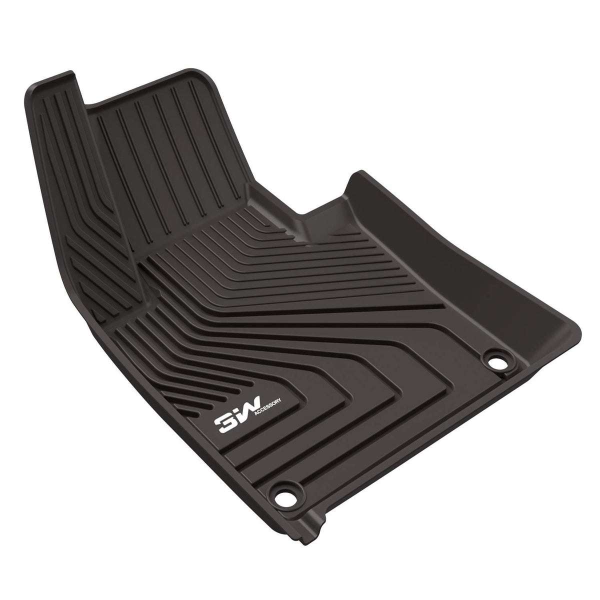 3W Floor Mats for Volvo XC60 (2018-2020) - Front&Rear 2 Rows TPE All Weather Heavy Duty Custom Fit T5 T6 Momentum Floor Liner (Not for Hybrid), Black