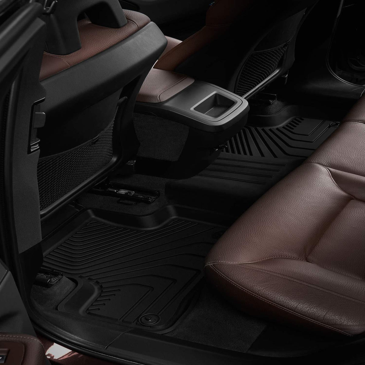 3W Floor Mats for Volvo XC60 (2018-2020) - Front&Rear 2 Rows TPE All Weather Heavy Duty Custom Fit T5 T6 Momentum Floor Liner (Not for Hybrid), Black