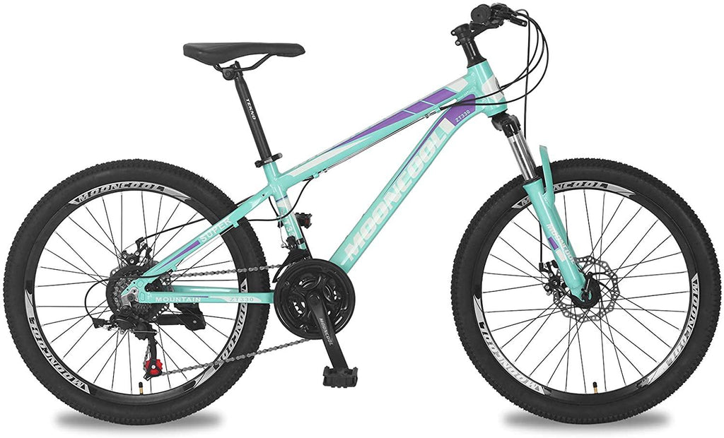 Barbella Mountain Bike Mountain Road Bicycles, 20/24/26/27.5 inch Wheels 7-21 Speed Bike, Aluminum/Steel Frame MTB Bike Double Disc Brake Suspension Fork Bicycle for Mens Womens Adults