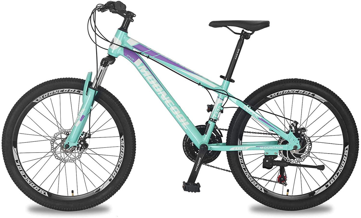 Barbella Mountain Bike Mountain Road Bicycles, 20/24/26/27.5 inch Wheels 7-21 Speed Bike, Aluminum/Steel Frame MTB Bike Double Disc Brake Suspension Fork Bicycle for Mens Womens Adults