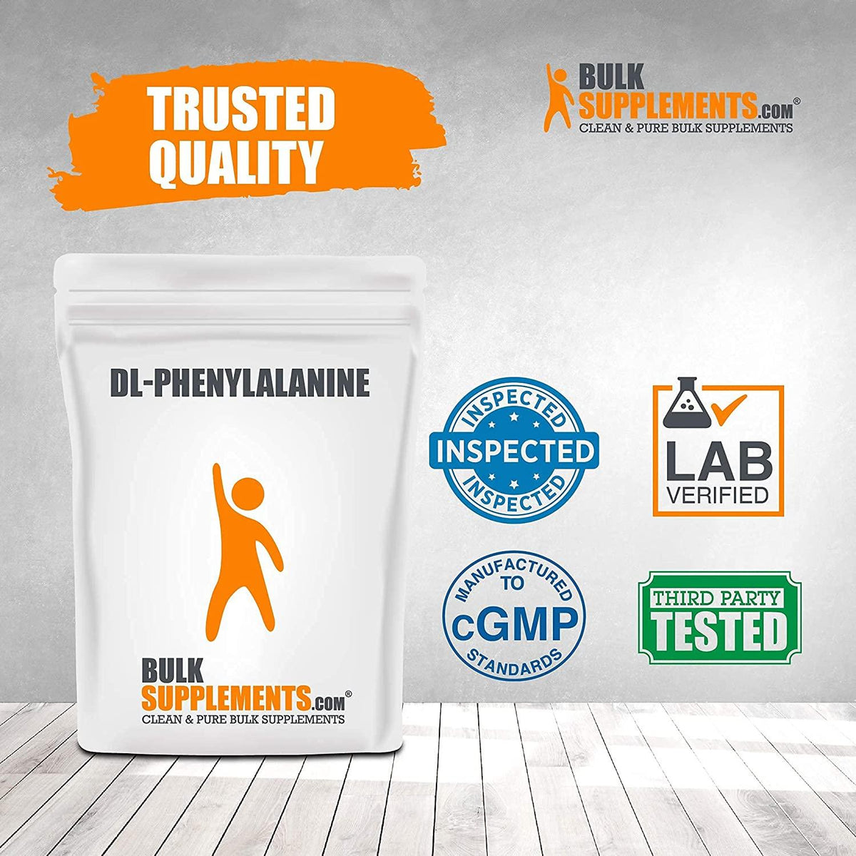 BulkSupplements.com DL-Phenylalanine Powder - Mood Boosting Supplement - Brain Supplements for Memory and Focus - Essential Amino Acid (5 Kilograms - 11 lbs)