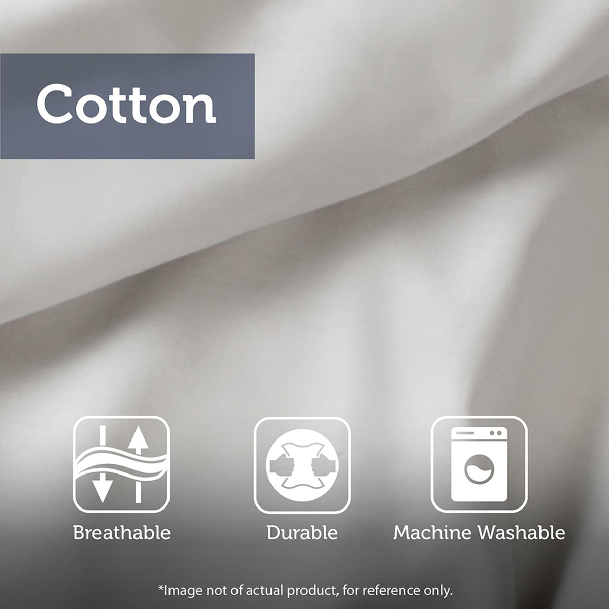Home Essence Leena 3 piece Tufted Cotton Comforter set, King/Cal King, White