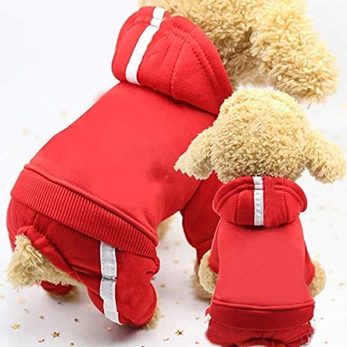 NSK Pet Clothing LLP 2 PCS Pet Dog Clothes for Dogs Overalls Pet Jumpsuit Puppy Cat Clothing for Dog Coat Thick Pets Dogs Clothing, Size:XS(Blue)
