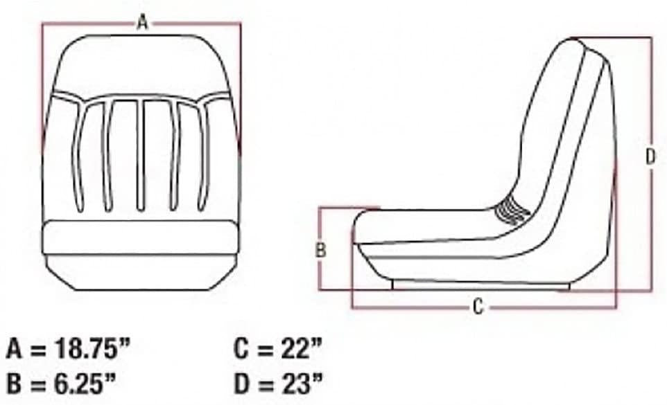 one new seat made to fit bobcat skidsteer models a220 a300 s100 s130 s150 540 543 553 643 645 742b 743 751 843 853