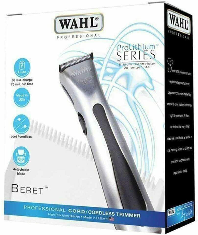 Wahl Prolithium Beret Trimmer Professional Blades Tapered Contour Exact