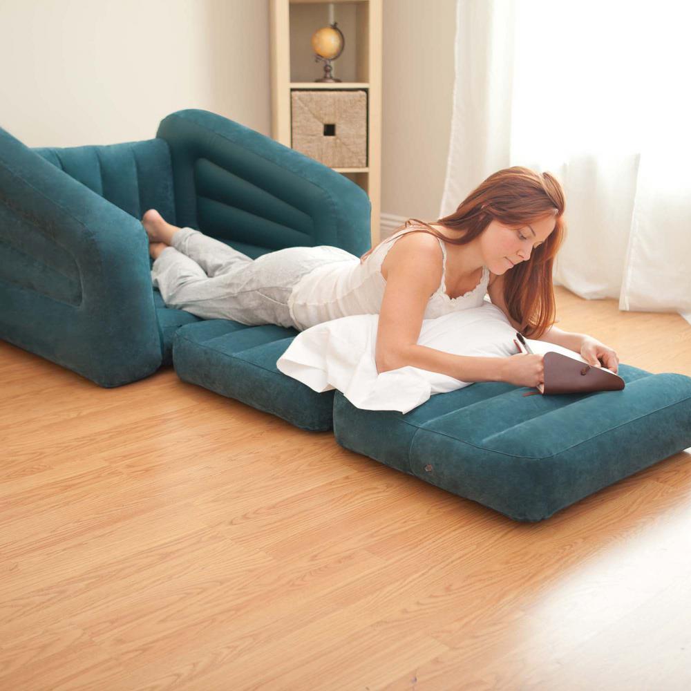 Inflatable Pull Out Chair Seat and Twin Bed Air Mattress Sper (5-Pack)