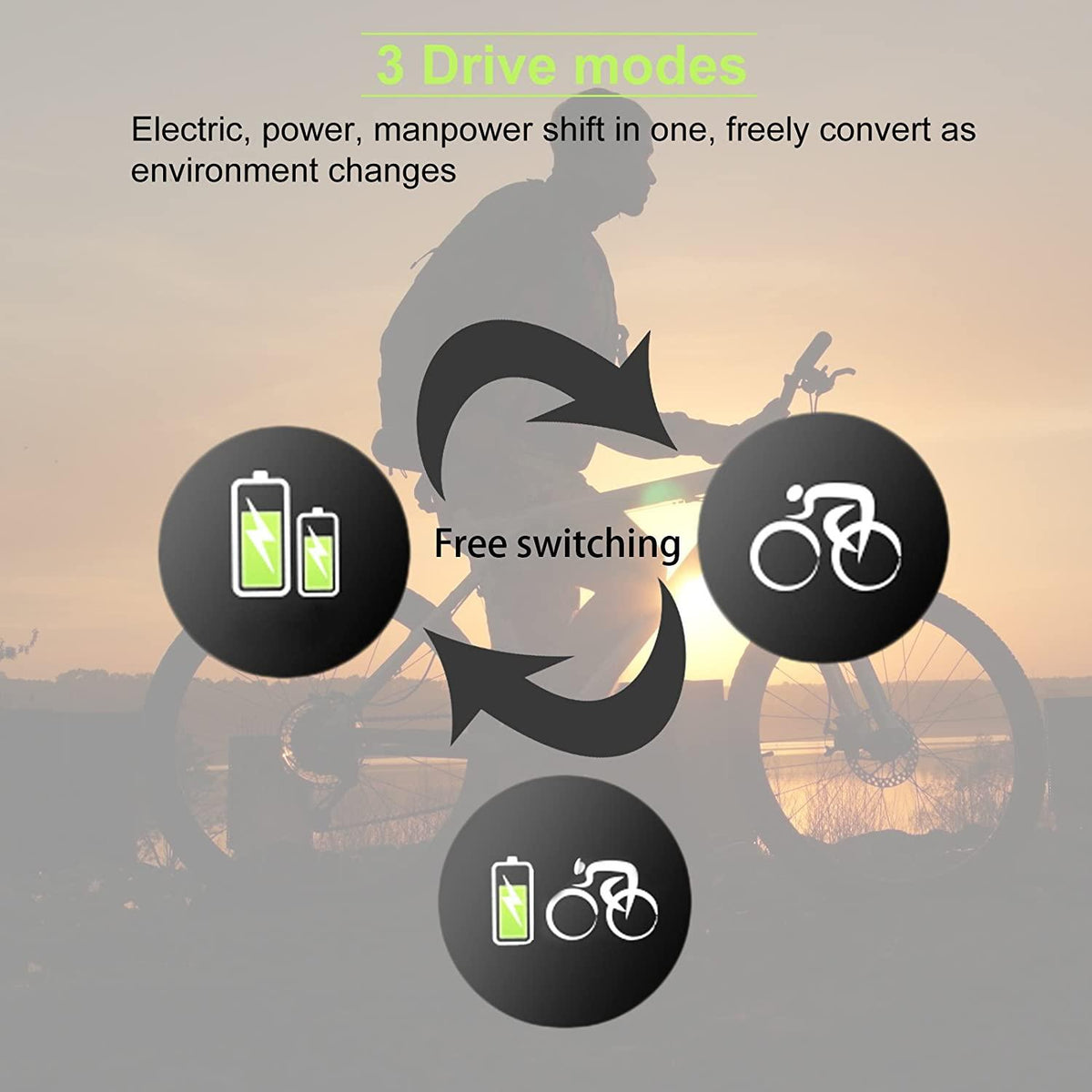 20 Inch Folding Electric Bike, Electric Bicycle with 36V 8Ah Removable Lithium-Ion Battery, Lightweight Ebike with 250W Motor and 7 Speed Gears