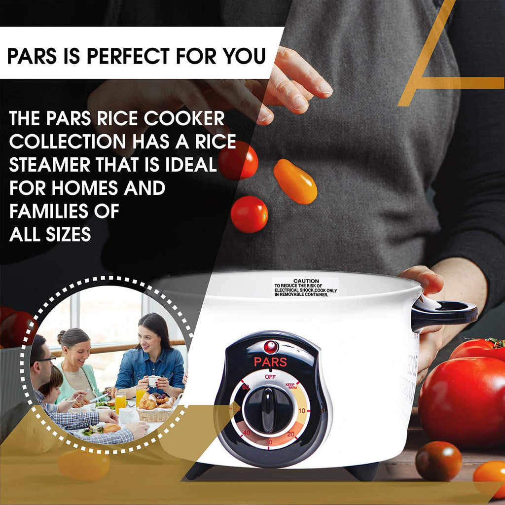 Automatic Persian Rice Cooker - Tahdig Rice Maker Perfect Rice Crust, 5 Cup