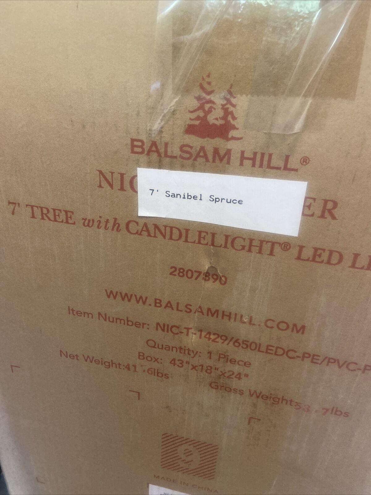 OpenBox Defect Balsam Hill Sanibel Spruce 7' Tree with Candlelight LED Lights