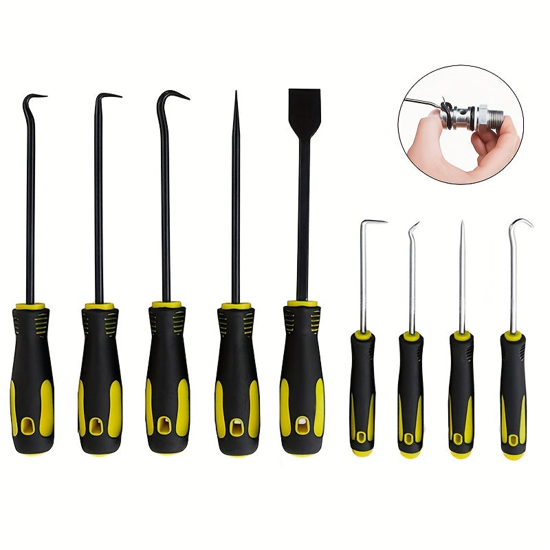 Professional Auto Oil Seal Puller Set - 4/5/9pcs Hooks for O-Ring Gasket Removal
