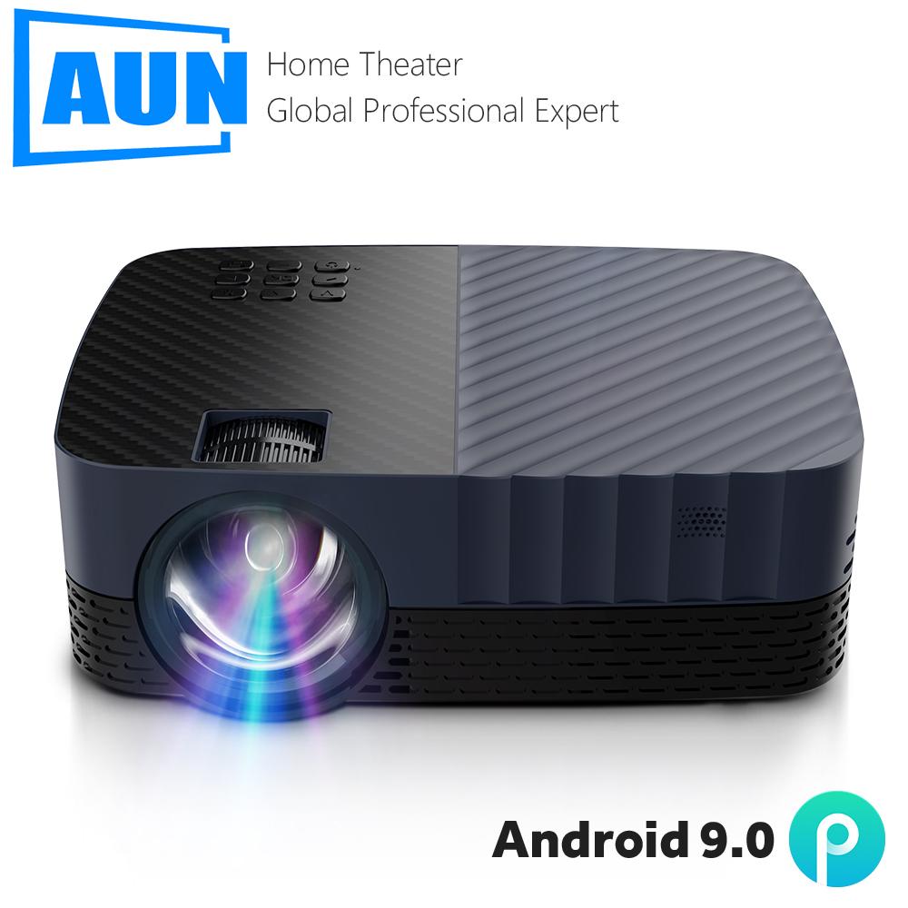 2024 projector full hd 1080p led theater android 9 smart tv mini beamer mobile 4