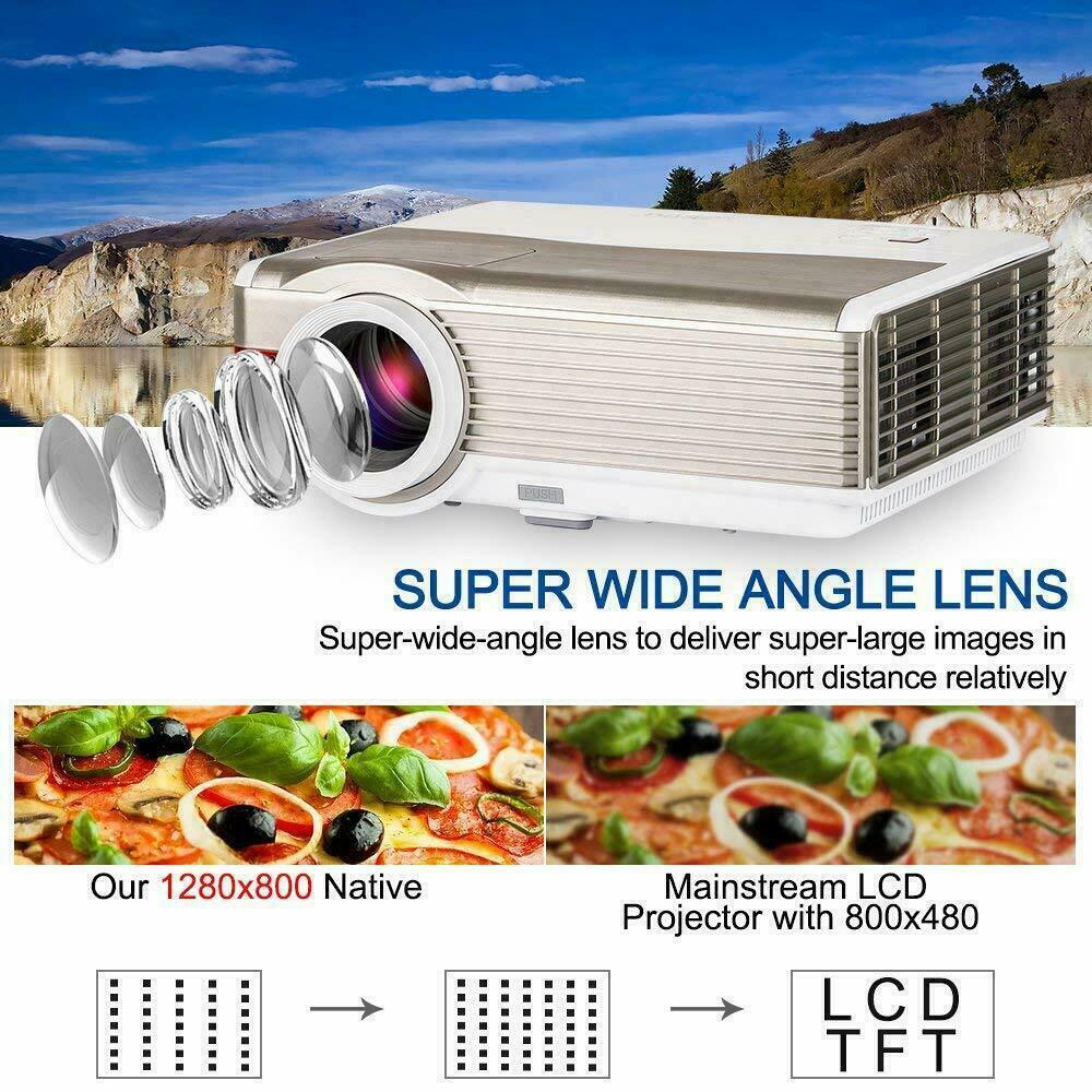 eug wifi projector smart home theater youtube netflix apps airplay tv zoom hdmi