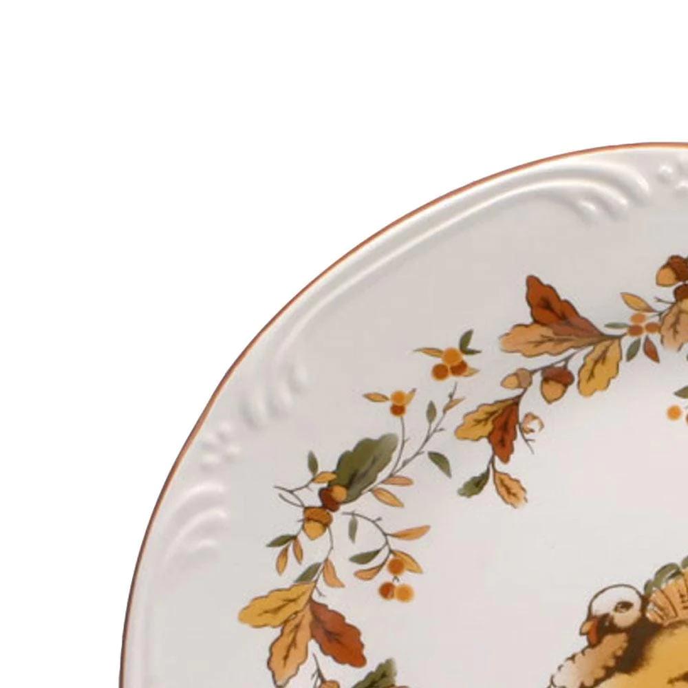 Autumn Berry Set of 8 Turkey Salad Plates
