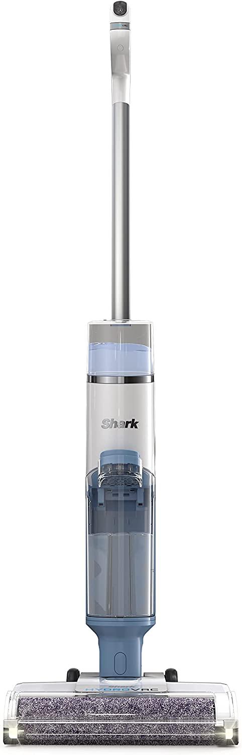 Shark WD201 HydroVac Cordless Pro XL 3-in-1 Vacuum, Mop &amp; Self-Cleaning System with Antimicrobial Brushroll* &amp; 12 oz. Odor Neutralizing Concentrate for Hard Floors &amp; Area Rugs, Lightweight, Pure Water