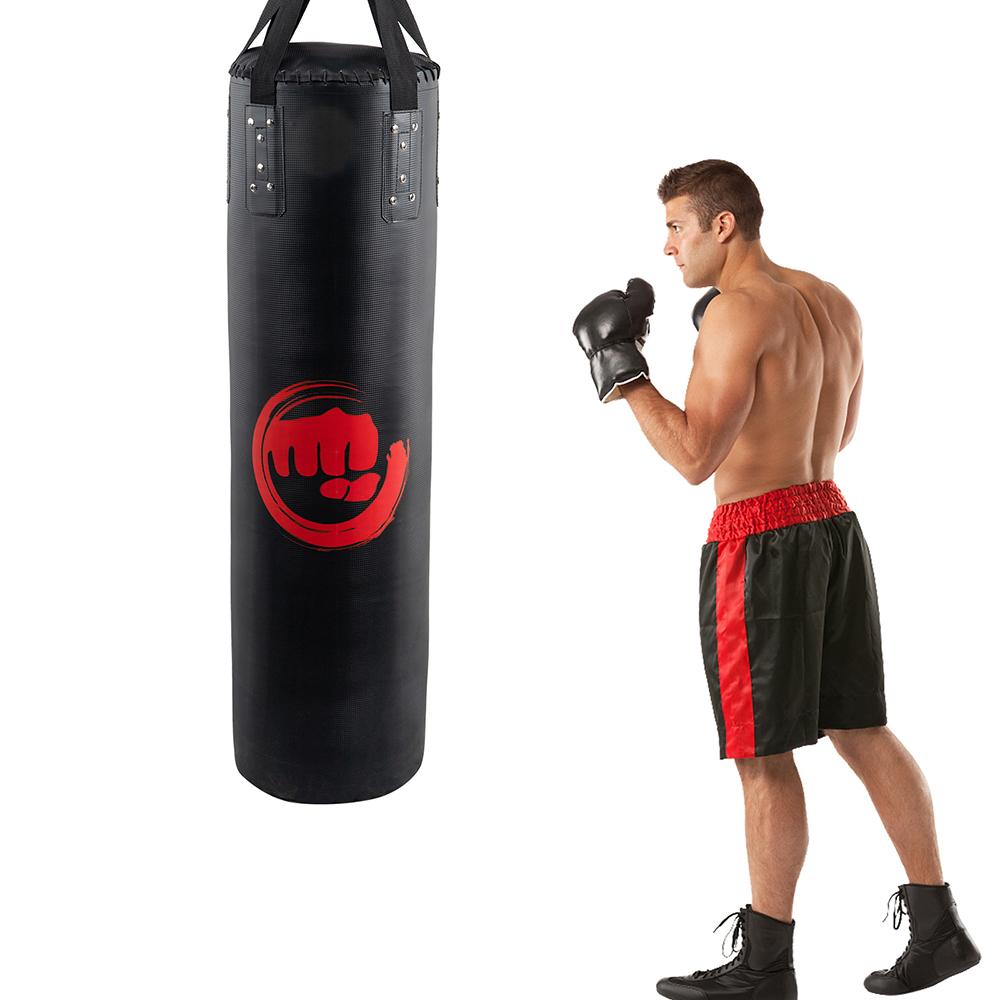 Punching Bag Filled Set , 47 x 14 inches Boxing Hanging Heavy Bag for Kickboxing Fitness Training Muay Thai MMA, Martial Arts, Home Gym