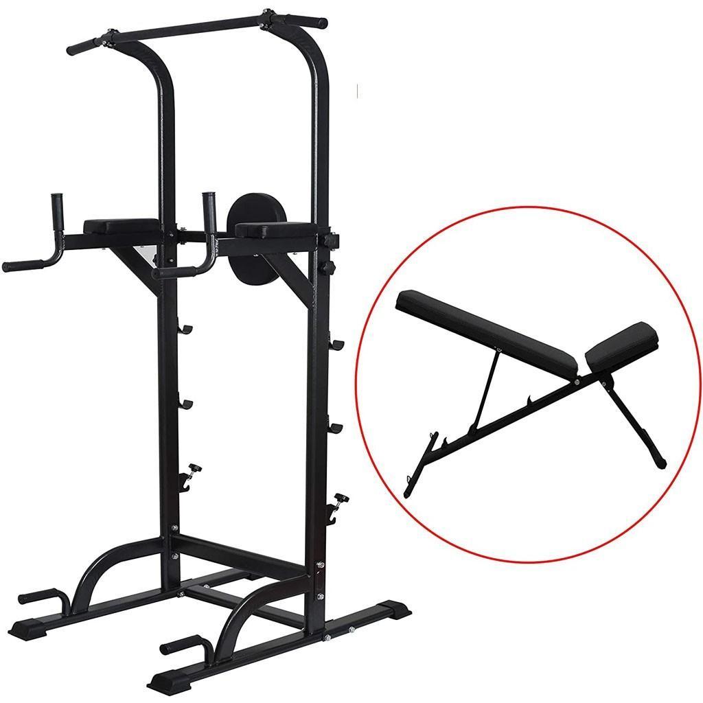 Dip Station Home Gym Pull-ups Indoor Sit-up Board Weight-Bearing Squat Rack