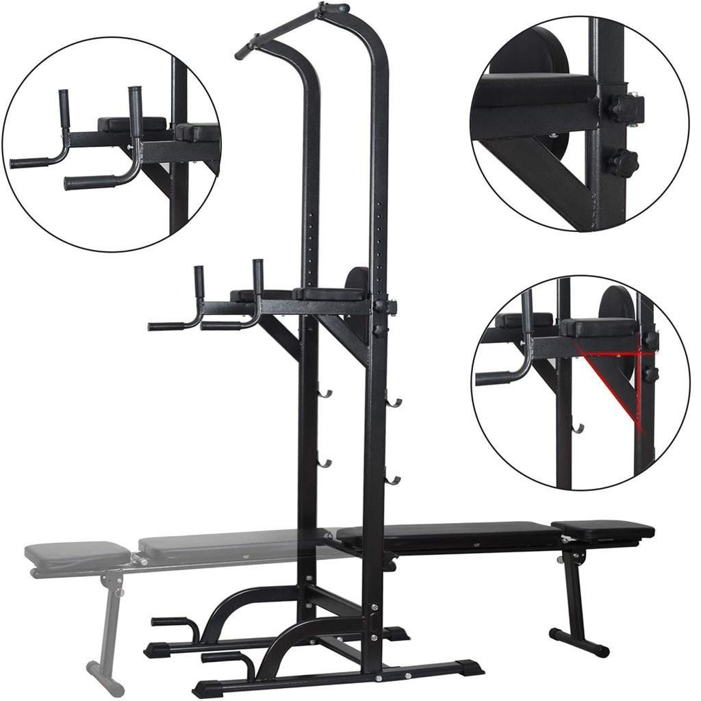 Dip Station Home Gym Pull-ups Indoor Sit-up Board Weight-Bearing Squat Rack