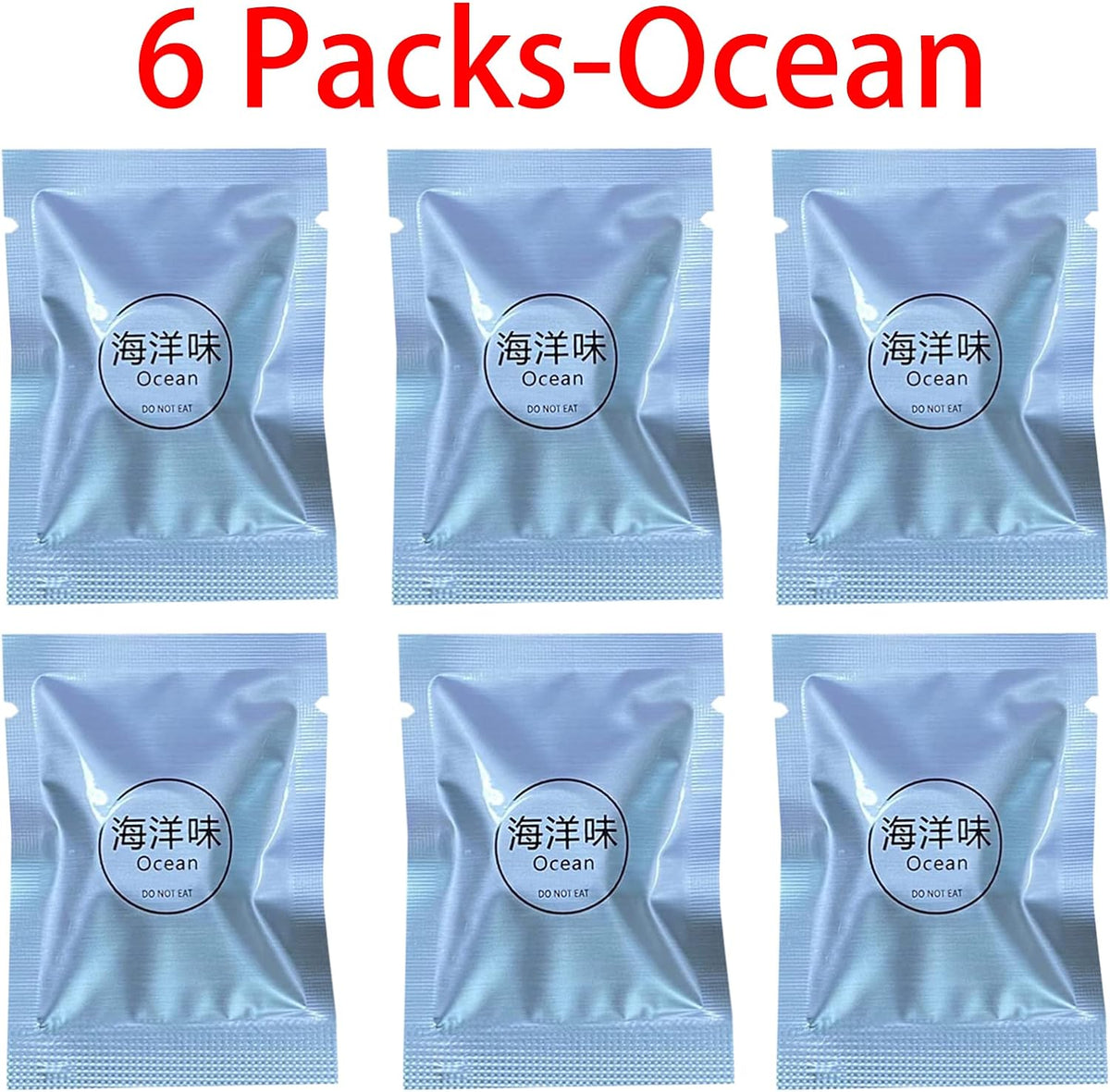 Cacacece Automotive Air Fresheners Pilot Car Air Outlet Car Perfume Refills Solid Fragrance Replacement Tablets(6 Packs-Ocean)