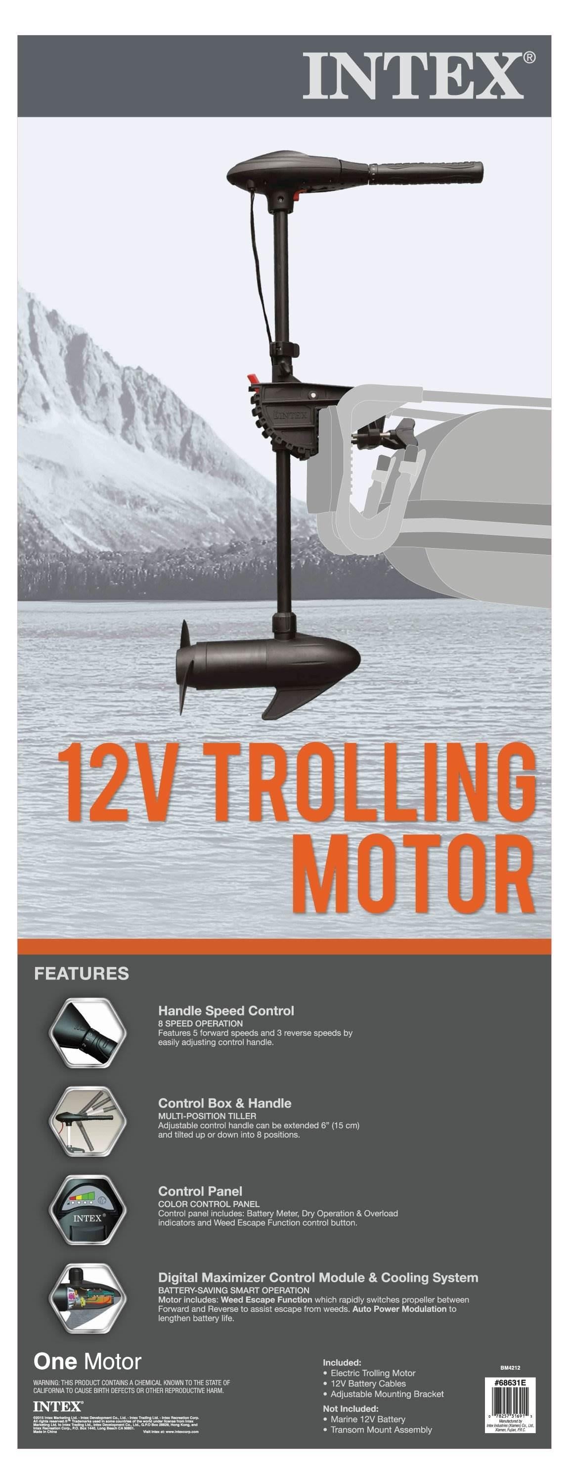Seahawk 3 Inflatable raft Set and 2 Transom Mount 8 Speed Trolling Motors